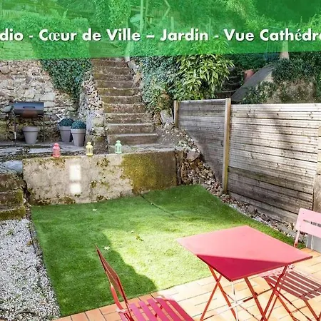 oo Le jardin oo paisible studio équipé et bien placé Quimper Extérieur photo